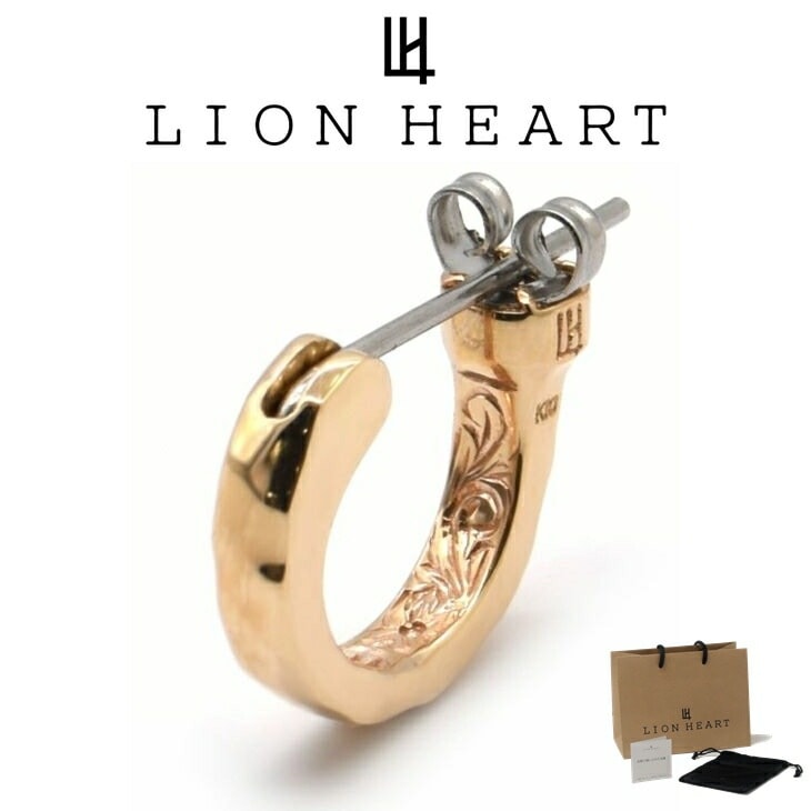 ピアス メンズ クロッシングピアス シークレット ヘリテイジ Sサイズ K10 10金 ゴールド ポスト 316L LH-1EA139 メンズピアス 片耳用 1点売り