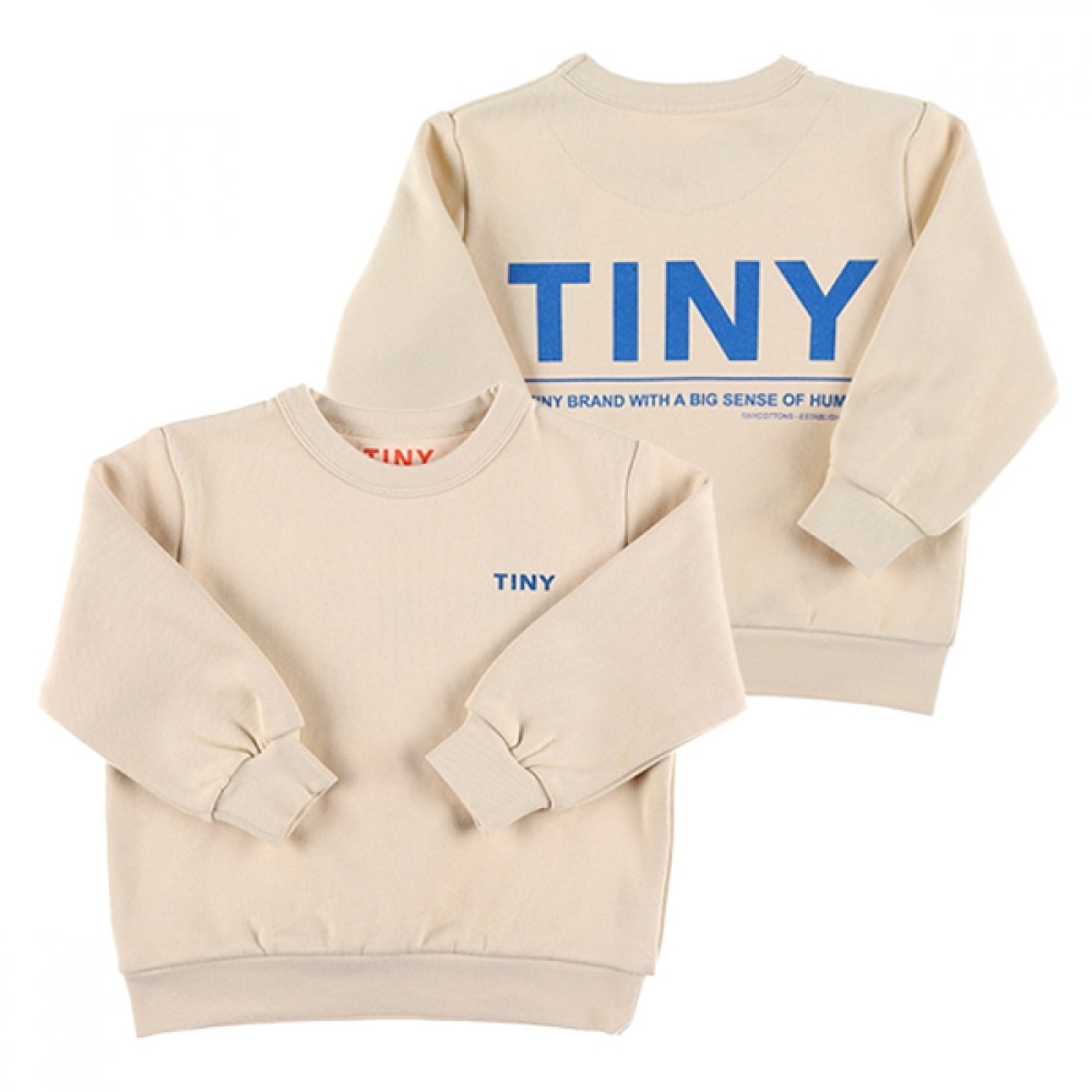 タイニーコットン AW24-161 M01 (タイニースウェットシャツ) ロゴグラフィックキッズスウェットシャツ