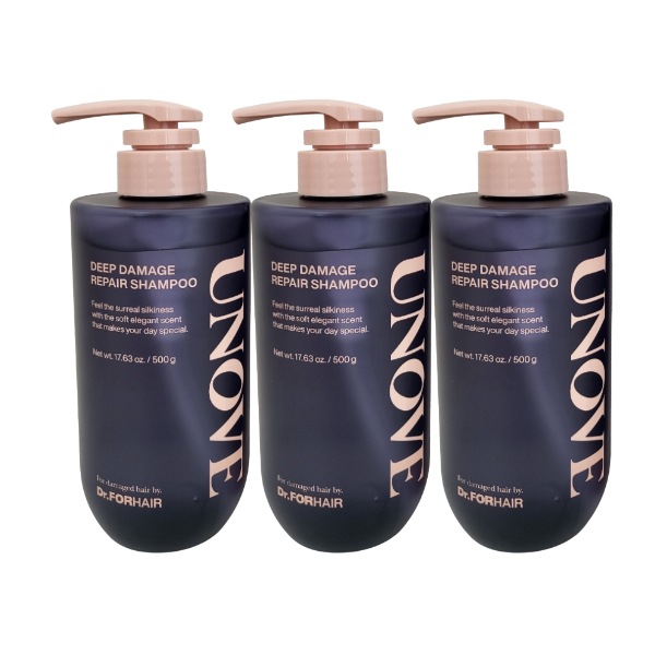 ディープダメージリペアシャンプー ダブル企画セット（500g+500g+500g）頭皮はさわやかに髪は柔らかくタンパク質アンプルシャンプー