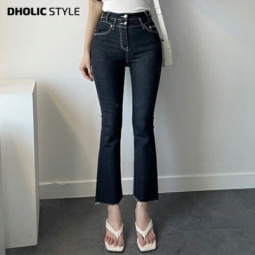 ハイウエストフレアデニムパンツ・p396354