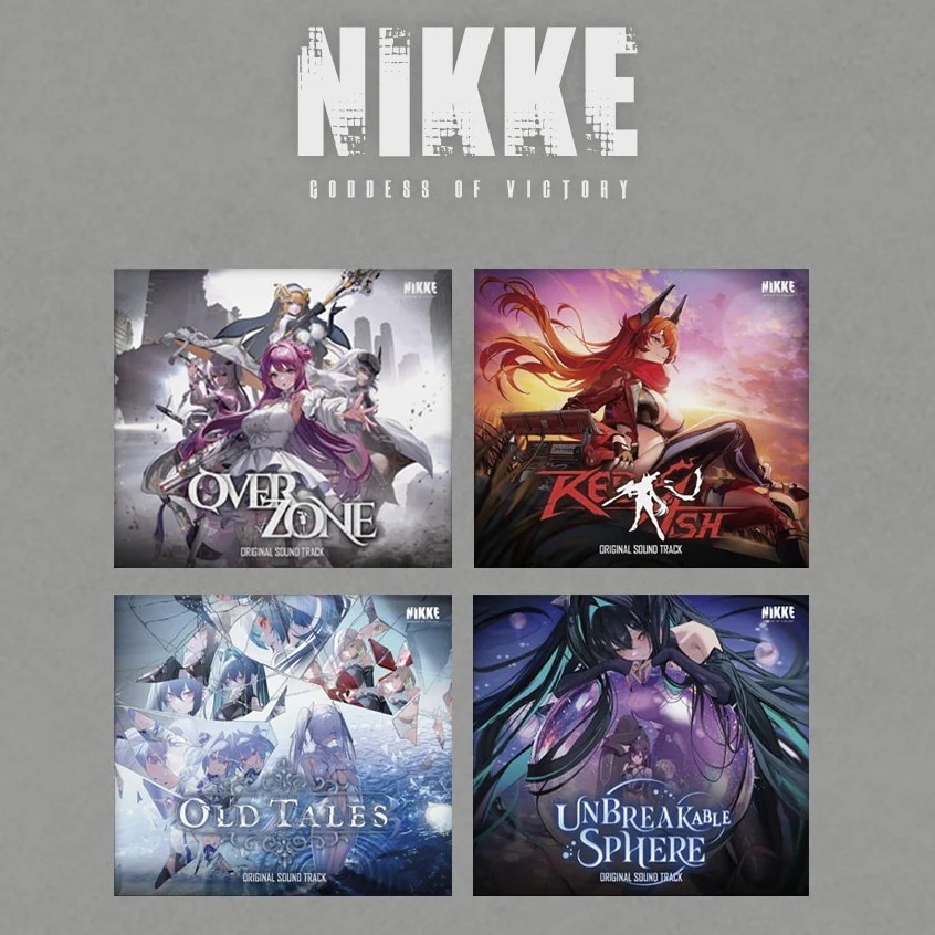 [初版終了] 勝利の女神：NIKKE OST (LEVEL NINE) 4種セット / 승리의 여신 : 니케 OST (LEVEL NINE) 4종세트 / ニケ 公式グッズ