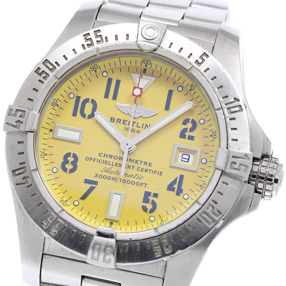 訳あり ブライトリング BREITLING A17330 アベンジャー シーウルフ デイト 自動巻き メンズ _954320【中古】