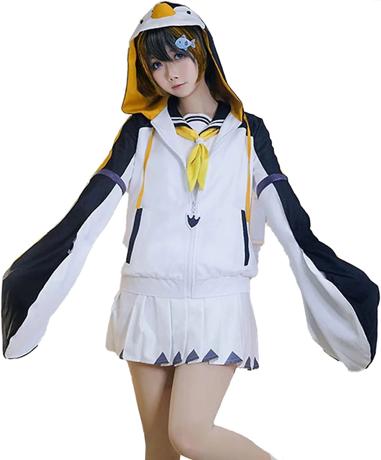 【予約商品】お祭り 変装 仮装 ハロウィン 靴 ウィッグ 衣装 コスプレ 新衣装 コスプレ衣装 ペトラグリン Gurin Petra ペンギン にじさんじ VTuber SNSで大バズり バーチャル