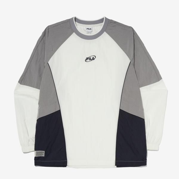 FILA カラー ブロック ウーブン メンズ トップス