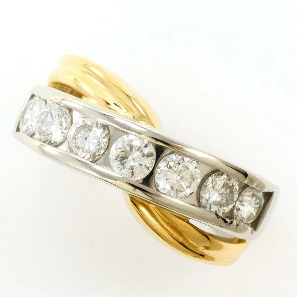 PT900 プラチナ リング 11.5号 ダイヤ 1.00 カード鑑別書 ジュエリー 中古