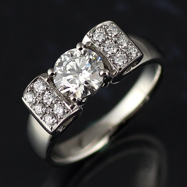 (Brand アニーベル) Pt ダイヤモンドデザインリング（婚約指輪エンゲージリング）楽ギフ_包装02P26Mar16