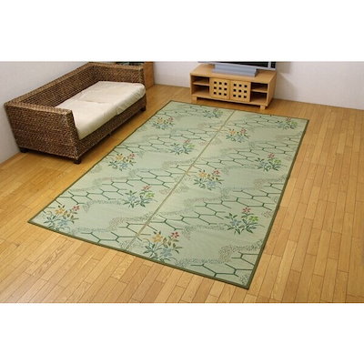 い草花ござ カーペット 『流水』 江戸間8畳(約348×352cm)[13]