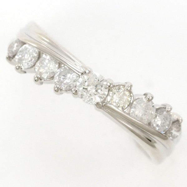PT900 プラチナ リング 指輪 12号 ダイヤ 0.50 総重量約2.4g ジュエリー 中古
