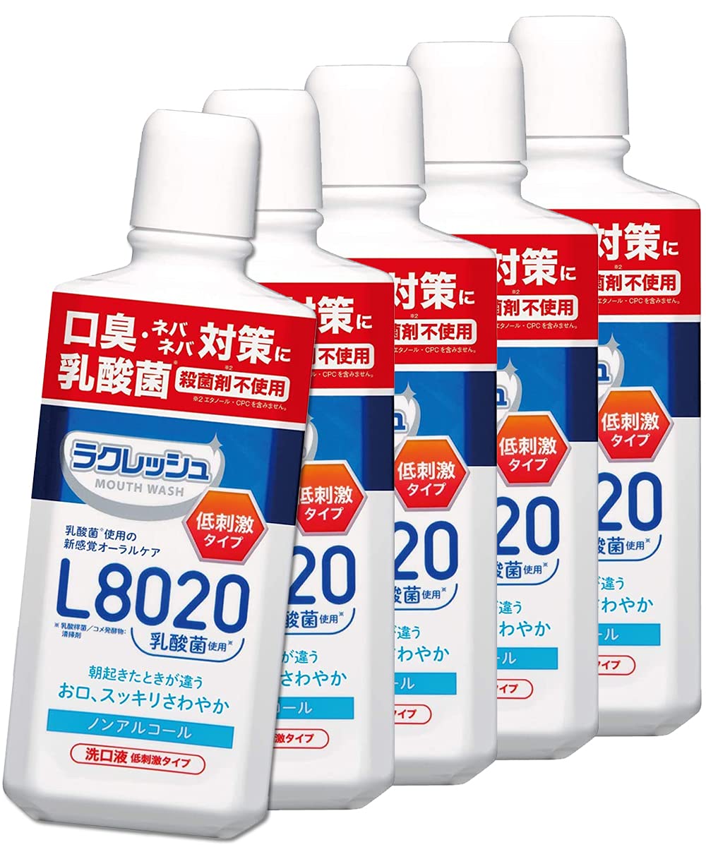 セット販売 ジェクス L8020乳酸菌使用 新ラクレッシュマイルド マウスウォッシュ (450mL)×5個セット 洗口液
