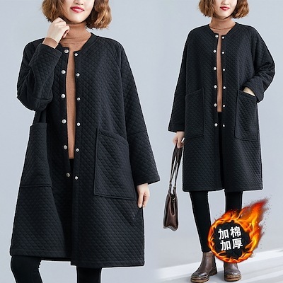 秋冬婦人服型文芸大サイズゆったりシルクコットンジャケット 4,519円