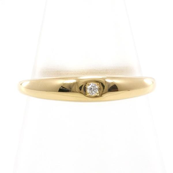 エテ K18YG リング 指輪 0.5号 ダイヤ 総重量約1.3g ジュエリー 中古