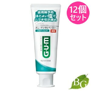 サンスター ガム 薬用 デンタルペースト ソルティミント スタンディングタイプ 150g 12個セッ 5,274円