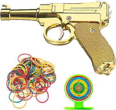 折り畳み式 812連発式 輪ゴム銃 合金 ゴムバンド 200...のサムネイル