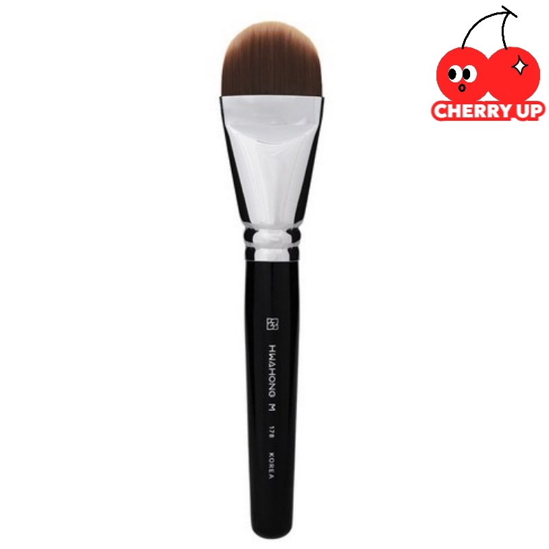 ファホンエム178 ファンデーションブラシ 1本 メイクブラシ ファンデ用 ベースメイク 密着 ムラ防止 ナチュラル仕上げ 初心者向け プロ仕様 平筆 リキッド クリーム対応