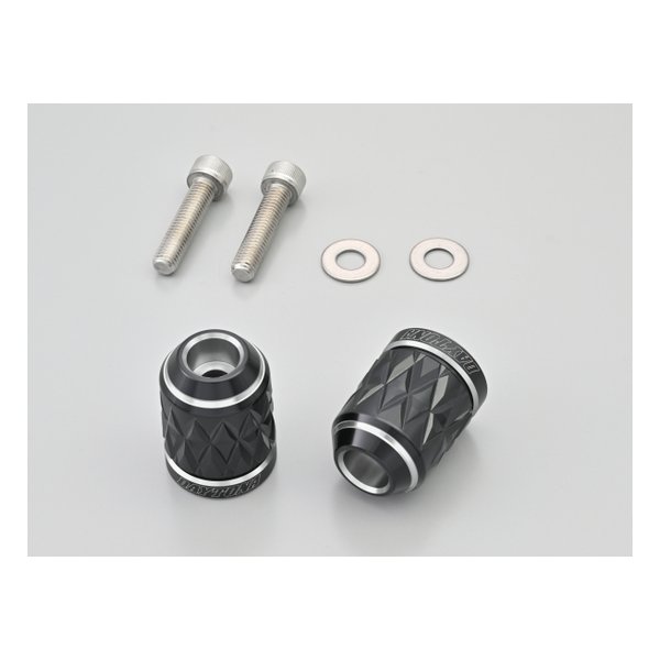 バーエンド カワサキ M8 用 KIRIKO アッシュシルバー 40422