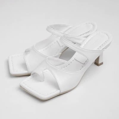 シューズ 靴 サンダル ミュール レディースシューズ ヒールシューズ ヒールサンダル ハイヒール ピンヒール スクエアトゥ 幅広 軽量 軽い 美脚 脚長 合皮 フェイクレザー PU かわいい lsho