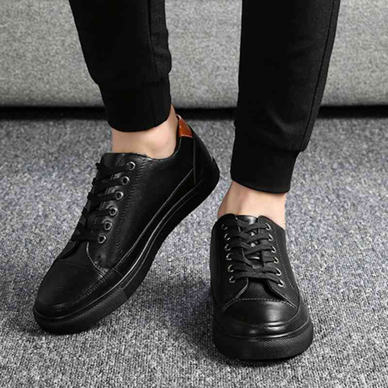 スニーカー メンズ ブラック 靴紐 幅広 軽量 おしゃれ ブーツ 赤 ランニング 防水 結ばない 秋 ウォーキング かかとなし 冬 春 黒 身長UP 靴 レザー 白 ハイカット シークレットシューズ