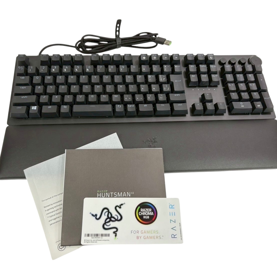 【展示品】ゲーミングキーボード Huntsman V2 JP リニアスイッチ 日本語配列 静音 PBTキーキャップ RGB RZ03-03930800-R3J1