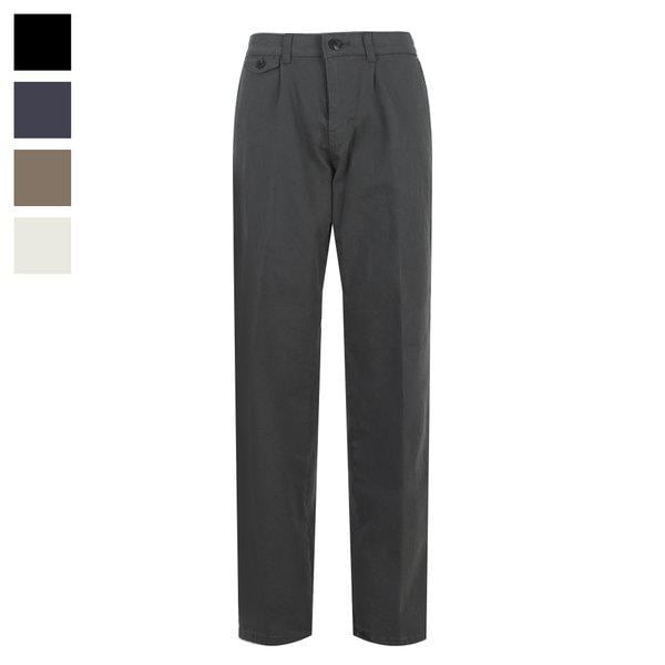 男性ワンタック スパンデックス インナーバンド コットンパンツ NE-PTA-Q032-チャコール