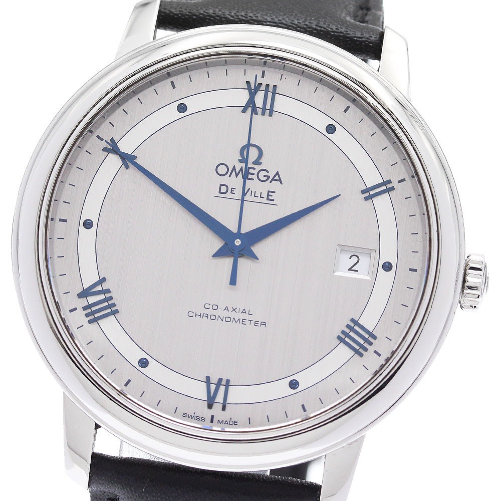 オメガ OMEGA 424.13.40.20.02.003 デビル プレステージ コーアクシャル 自動巻き メンズ 箱・保証書付き_887049【中古】