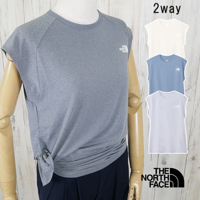 ザ・ノース・フェイス Tシャツ レディース NTW32590 半袖 トップス フレンチスリーブロングヘムティー クルーネック ティーシャツ 2way紫外線対策 吸汗 速乾 抗菌 防臭 ウェア アパレル
