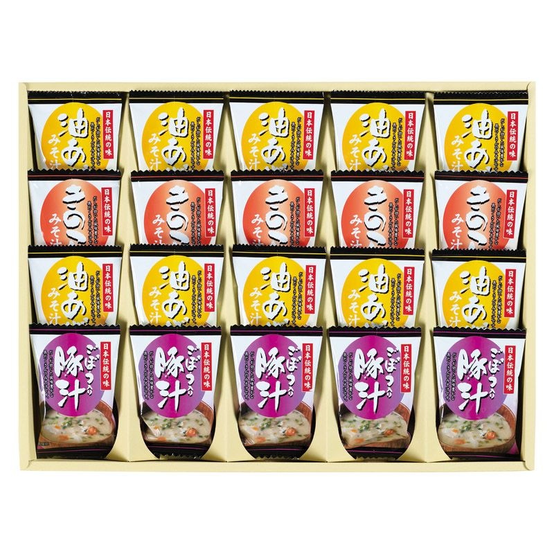 フリーズドライ「お味噌汁三種の味詰合せ」 C-F