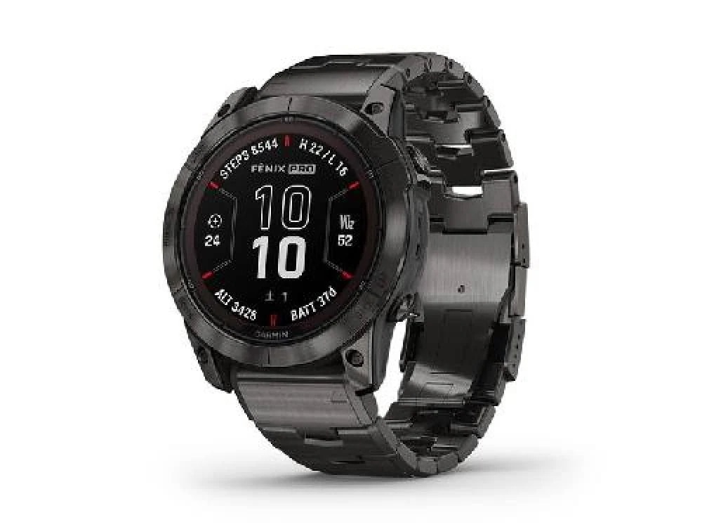 fenix 7X Pro Sapphire Dual Power 010-02778-92 [Ti Carbon Gray DLC/Carbon Gray Metal Band]スマートウォッチ