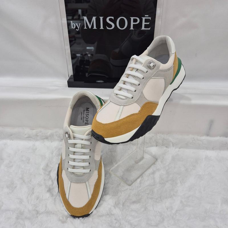 By 男性軽量カジュアルスニーカー 122HT410TI207 CREAM 1 JJ