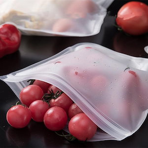 食品袋 10個セット 収納袋 保存バッグ 鮮度長持ち 密封袋 冷凍/真空保存 液体保存 キッチン用