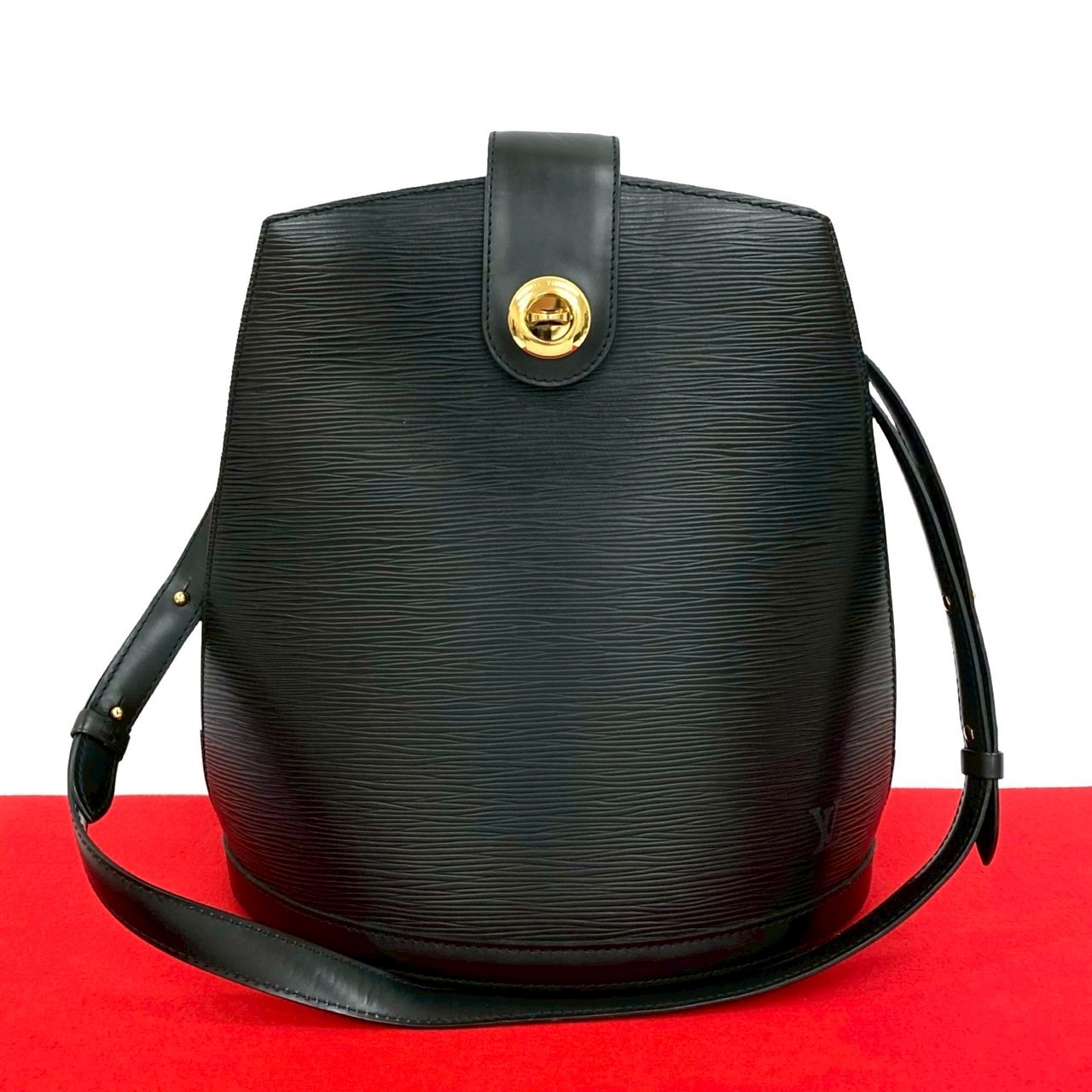 ヴィンテージ クリュニー エピショルダーバッグ エピレザー ブラック 34606