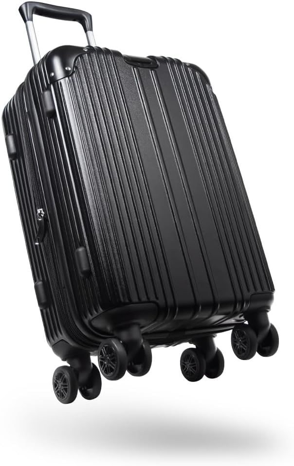 スーツケース キャリーケース 拡張機能 ストッパー付き 超軽量 Lサイズ 97L キャリーバッグ 旅行 ビジネス 出張 6~8泊 ブラック