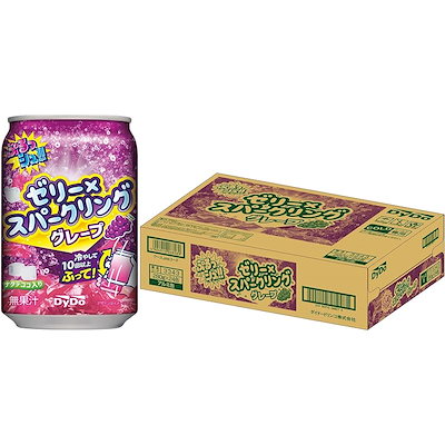 他サイト： 【24本】飲料 ジュース まとめ買い ぷるっシュ！！ゼリー×スパークリング グレープ ダイドードリンコ メガ割の商品画像