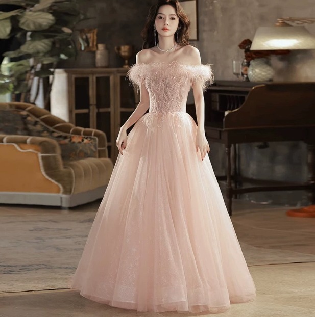 オフショルダー　パーティードレス　超美品　花嫁　二次会　結婚式　ロングドレス　発表会　演奏会　披露宴　ウェディング