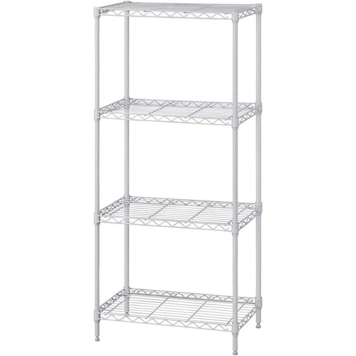 アイリスオーヤマ カラーメタルラック ライトグレー CMM-55124 4段 メタルラック キッチン リビング ランドリー 収納 グレー 簡単組立
