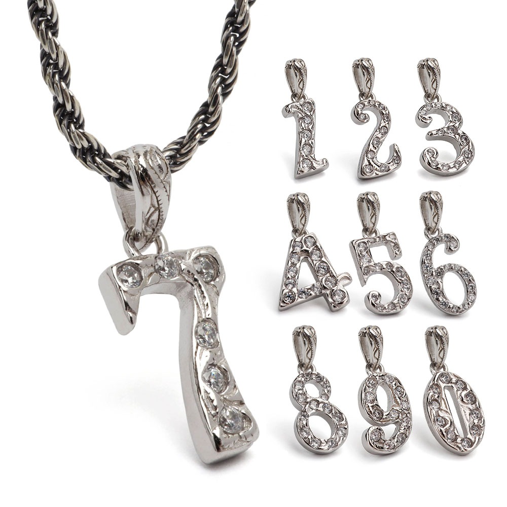 S925 ナンバーネックレス [nc063]