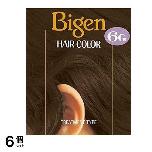 ビゲン ヘアカラー 6G 自然な褐色 1個 6個セット