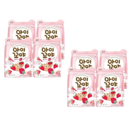南陽アイコヤブルガリスヨーグルトボールイチゴ17g x 8口簡単なおいしいスナック菓子フィンガーフード