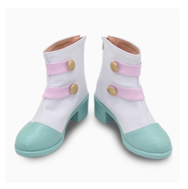 弦巻 こころ つるまき こころ バンドリ BanG Dream! 風 コスペレ靴 コスプレシューズ 人気 アニメフェア 靴 イベント パーティー ブーツ