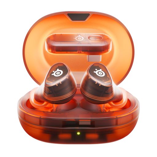 SteelSeries ゲーミングワイヤレスイヤホン Arctis GameBuds Glorange モンスターハンターワイルズに最適なEQ ANC ノイキャン PC/PS5/4/Switch2 ス