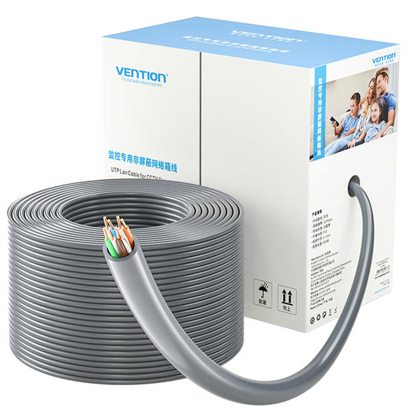 VENTION　自作用LANケーブル 305m ［カテゴリー5e /スタンダード］ グレー　IJ-9910