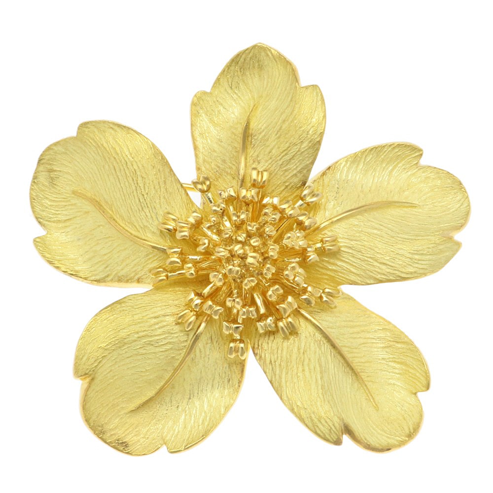 ティファニー ブローチ 18金 K18イエローゴールド TIFFANY&Co. 中古 美品