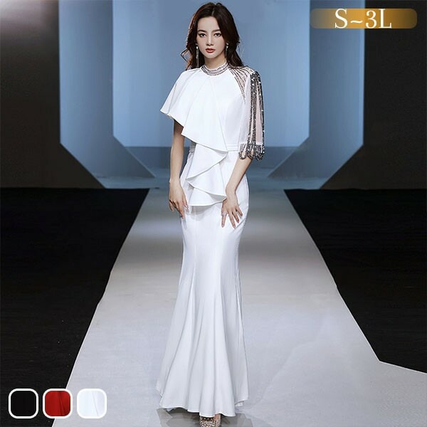 ドレス 大人 ピアノ 発表会 ロングドレス 演奏会 演奏会用ドレス ピアノ発表会 結婚式 高校生 パーティードレス 演奏会ドレス 大きいサイズ 母親 コンクール イブニングドレス ロング 大きいサイズ