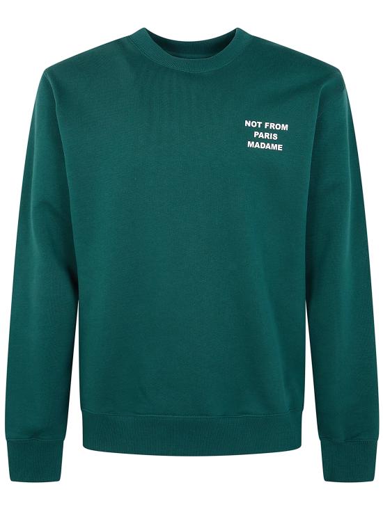 DROLE DE MONSIEUR Men Tunic Tops PERM SW149 CO127 099 DARK GREEN