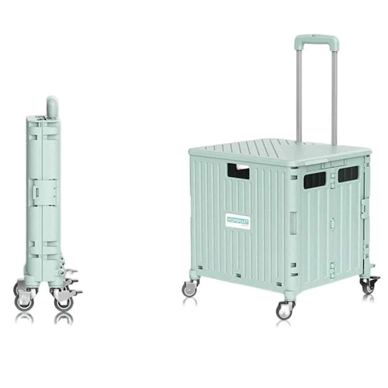 75L折り畳み車キッチンワゴン 大容量回転 多肉棚 バスケットトローリー ツールワゴン 天板 キャスター付きショッピングカートアウトドア収納-67 7,834円