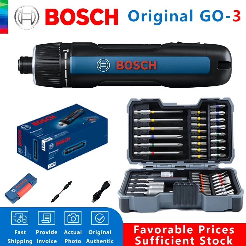 コードレスドライバーBOSCH-GO,リチウムイオン電池3.6,充電式,ボックス付き充電式,プロフェッショナルツールセット - 1420