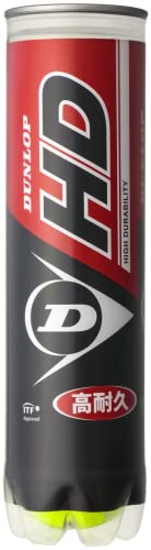 DUNLOP(ダンロップ) 硬式 テニスボール DUNLOP HD(ダンロップ HD) 4球入×15ボトル(60球) DHDA4CS60 イエロー