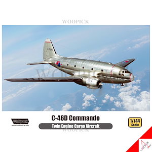 WOLFPACK 1/144 C-46D Commando Korea Air Force first major transport aircraft Model kit #WP14003