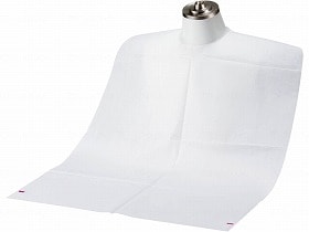 フェルラックエプロン ホワイトLLテープ付き 100枚入 076369