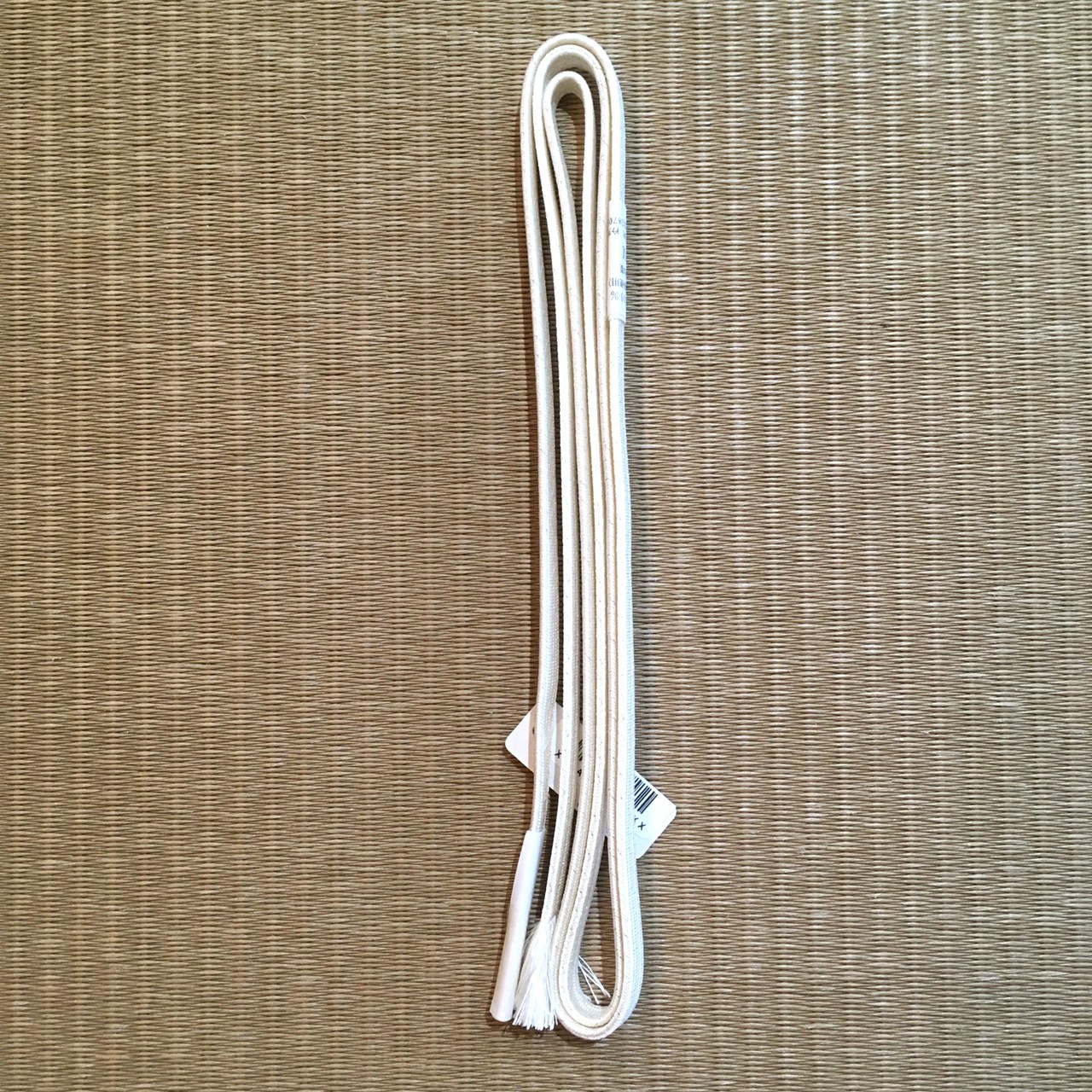 三分紐 象牙色銀通し [sanbuhimo003]