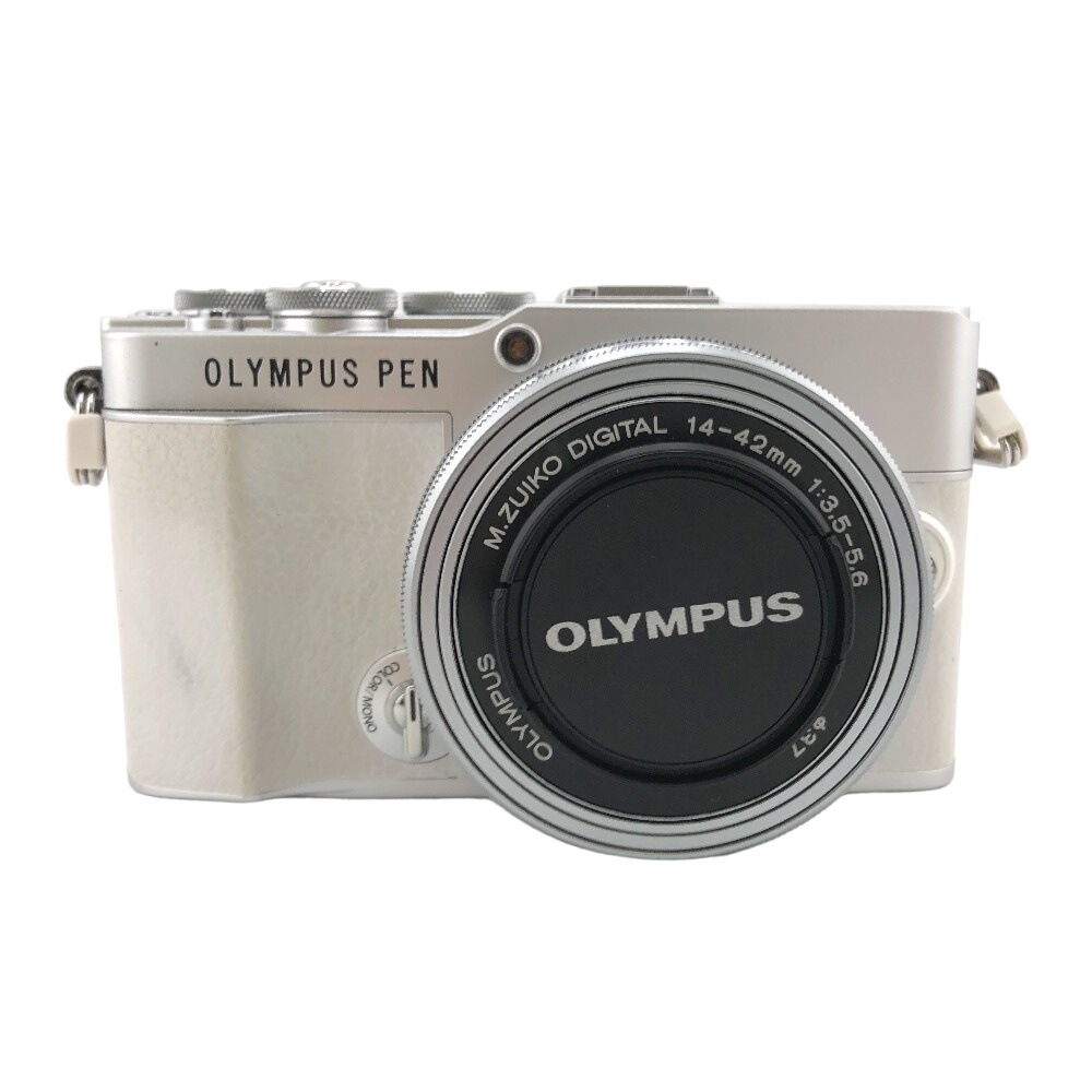 OLYMPUS PEN オリンパス E-P7 EZ 14-42mm - カメラ ホワイト ユニセックス ブランド防犯カメラ